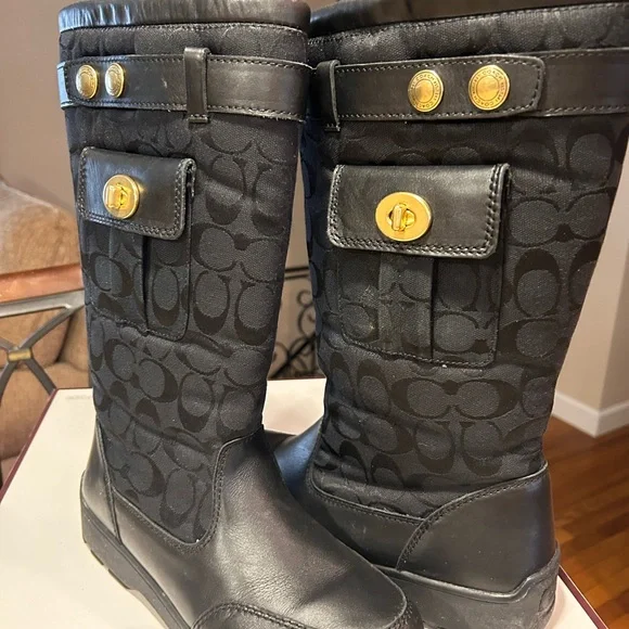Vintage Coach Kayla Black Boot Size 8 1/2 - Picture 7 of 7